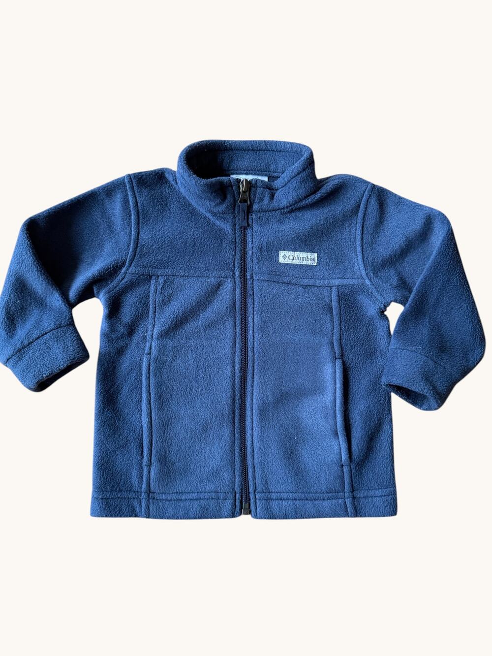 Columbia Navy Fleece Zip Jacket Unisex Toddler 12-18M